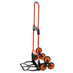54kg Stair Climbing Trolley Cart 6 Wheel with Ropes