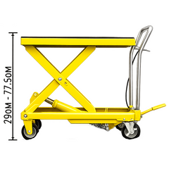 550kg Hydraulic Scissor Lift Table Trolley-Hammerox Industrial