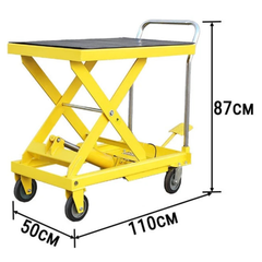 550kg Hydraulic Scissor Lift Table Trolley-Hammerox Industrial