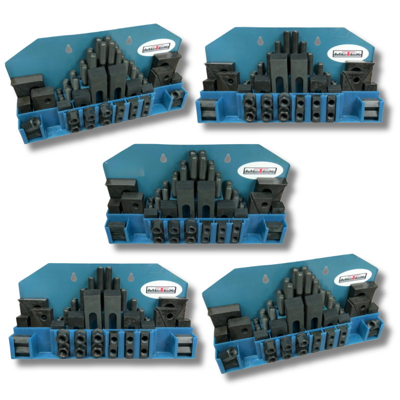 58 Piece T-Slot Clamping Kit M8 / M10 / M12 / M14 / M16-Hammerox Industrial
