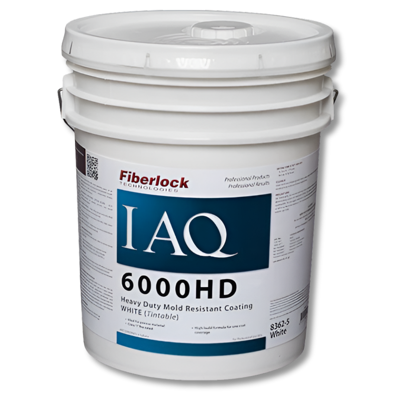 5 Gallon IAQ 6000HD Heavy Duty Mould Resistant Coating White - Fiberlock
