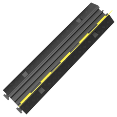 5 Pack 2-Channel Cable Protector Ramp Floor Wire Cover