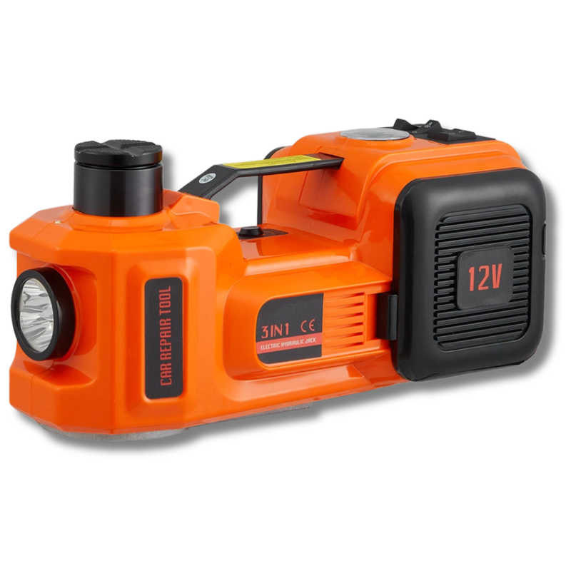 5 Ton 12V Electric Hydraulic Car Jack with Inflator Pump & Impact Wrench