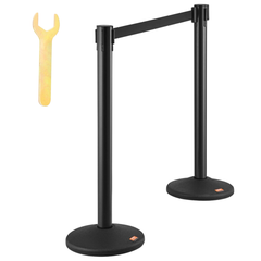 6 Pack Crowd Control Stanchions with Retractable Belts-Hammerox Industrial