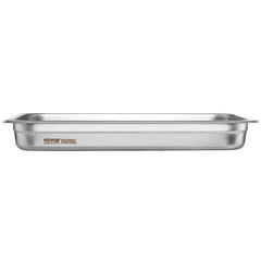 6 Pack Full Size Hotel Pans 2.5" Deep Stainless Steel-Hammerox Industrial