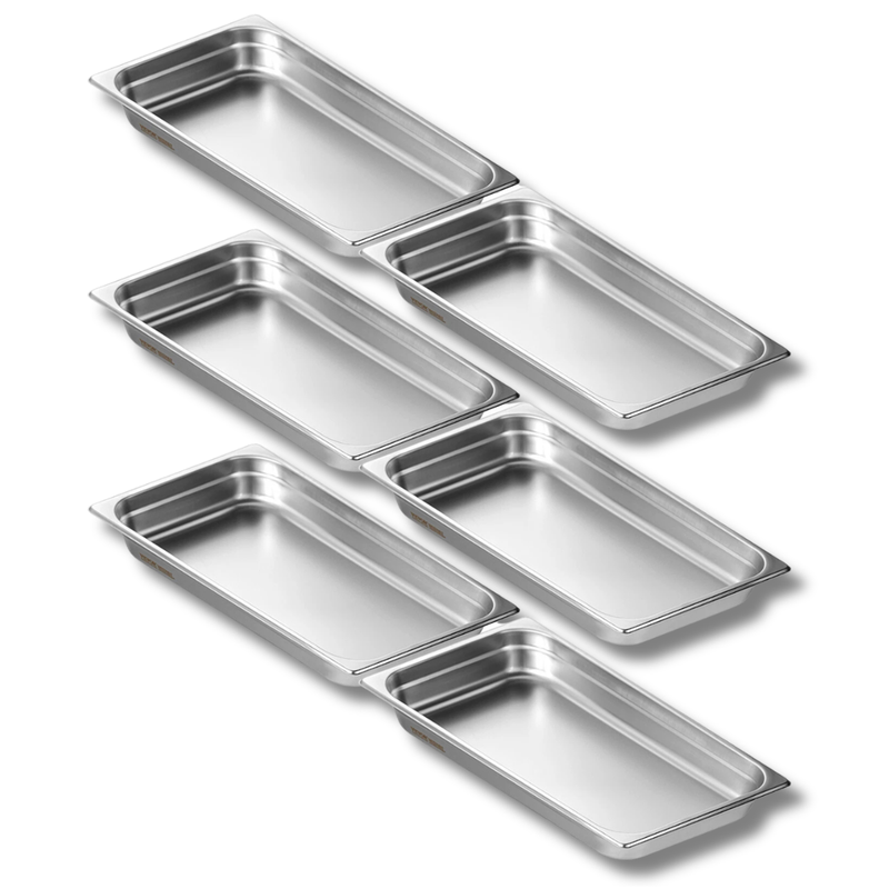 6 Pack Full Size Hotel Pans 2.5