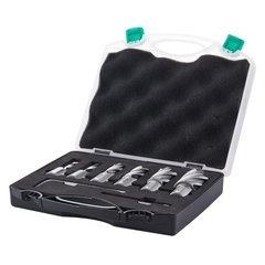 6 Piece HSS Annular Cutter Set 1" Depth Weldon Shank-Hammerox Industrial