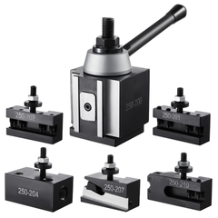6 Piece Quick Change Tool Post Set for 254-381mm Lathe-Hammerox Industrial