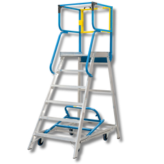 6 Step Walk Through Access Platform Ladder-Hammerox Industrial