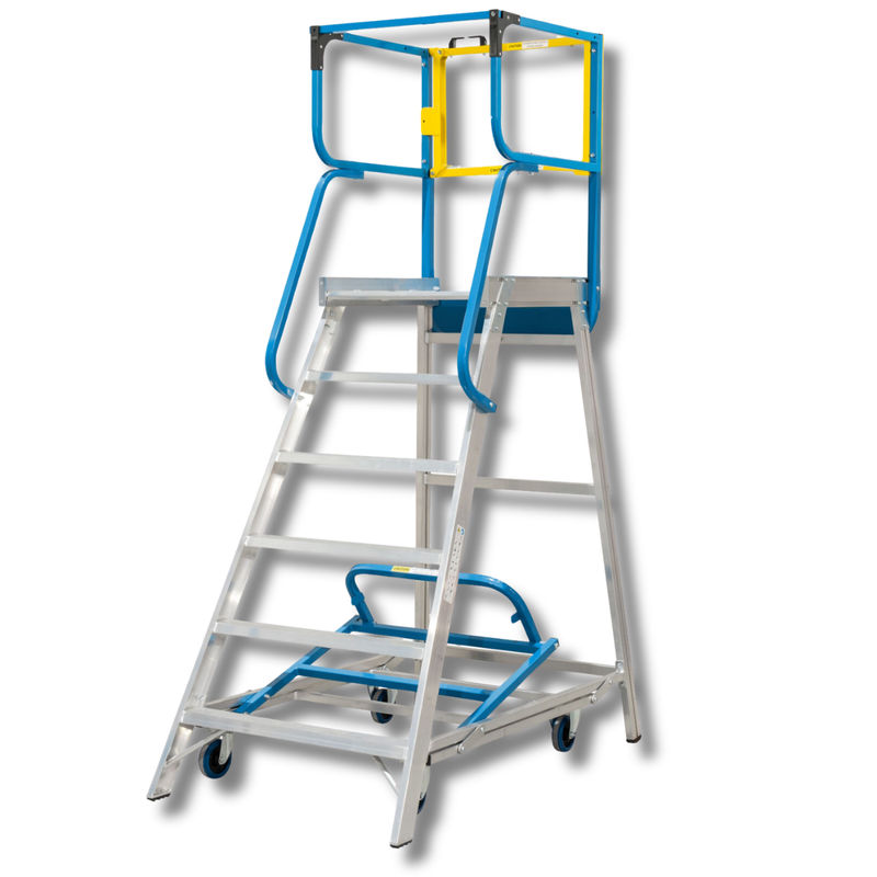 6 Step Walk Through Access Platform Ladder-Hammerox Industrial