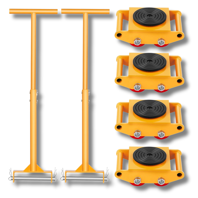 6 Ton Machinery Skate Dolly with Handle-Hammerox Industrial