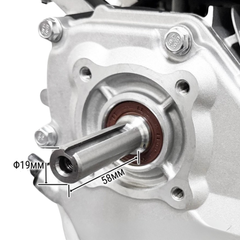 6.5HP 4 Stroke Horizontal Shaft Petrol Engine Recoil Start OHV