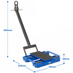 6000kg Steerable Load Skate-Hammerox Industrial
