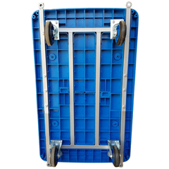 600kg Dual Handle 4 Wheel Platform Trolley