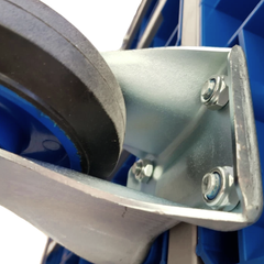 600kg Dual Handle 6 Wheel Platform Trolley