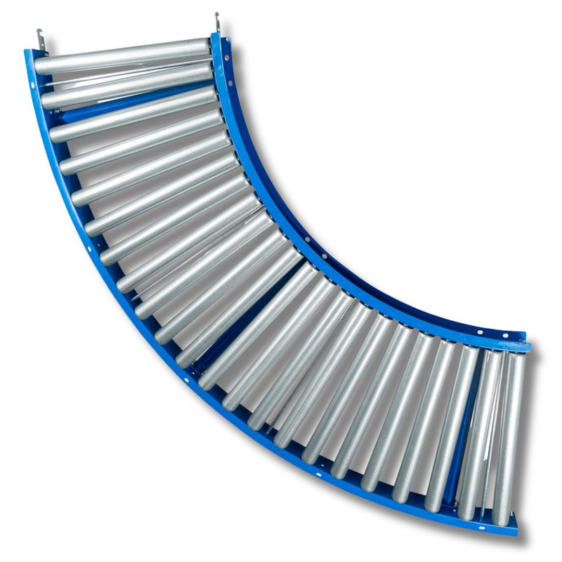600mm 90° Curved Steel Roller Conveyor-Hammerox Industrial