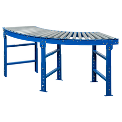 600mm 90° Curved Steel Roller Conveyor Kit-Hammerox Industrial