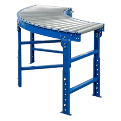 600mm 90° Curved Steel Roller Conveyor Kit-Hammerox Industrial
