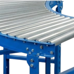 600mm 90° Curved Steel Roller Conveyor Kit-Hammerox Industrial
