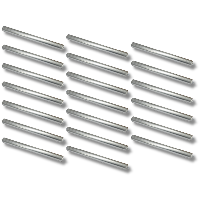 600mm Galvanised Steel Conveyor Rollers 20 Pack-Hammerox Industrial