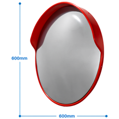 600mm Indoor Outdoor Convex Mirror-Hammerox Industrial