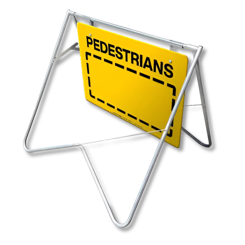 600 x 900mm Pedestrians Swing Stand & Sign