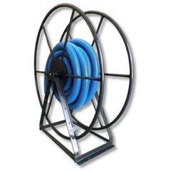 60m Space Saver Vacuum Hose Reel Powder Coated Charcoal