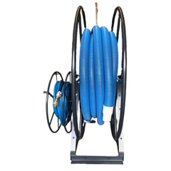 60m Space Saver Vacuum Hose Reel Powder Coated Charcoal