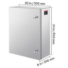 60x50x20cm Stainless Steel Electrical Enclosure IP66 Wall Mount