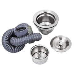 60x60x80cm Commercial Kitchen Sink Deep Bowl with Waste Outlet Stainless Steel
