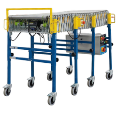 610mm Electric Expandable Conveyor Daisy Chainable 1.5m to 4.35m-Hammerox Industrial