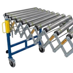 610mm Electric Expandable Conveyor Daisy Chainable 1.5m to 4.35m-Hammerox Industrial