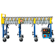 610mm Electric Expandable Conveyor with Sensor Control Daisy Chainable 1.5m to 4.35m-Hammerox Industrial