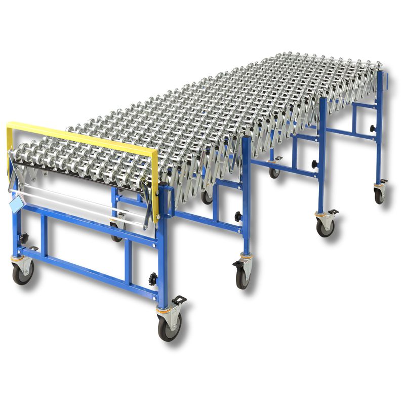 610mm Skate Wheel Expanding Conveyor 1.1m to 4m-Hammerox Industrial