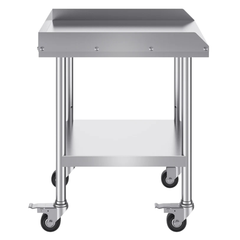 610x610mm Stainless Steel Food Prep Table with Wheels
