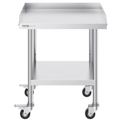 610x610mm Stainless Steel Food Prep Table with Wheels