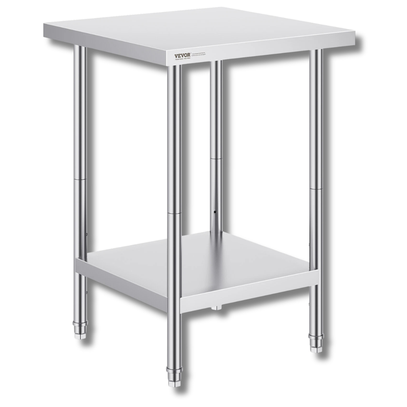 610x610x864mm Stainless Steel Food Prep Table