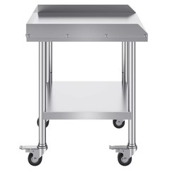 610x710mm Stainless Steel Food Prep Table with Wheels