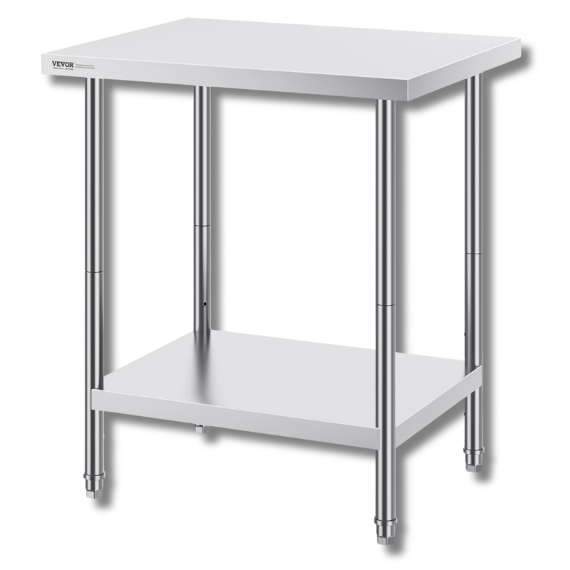 610x760mm Stainless Steel Food Prep Table