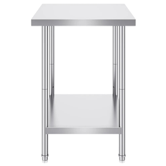 610x760mm Stainless Steel Food Prep Table
