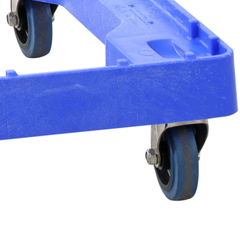 615 x 405 x 190mm Enviro Dolly with Stainless Steel Castors - Blue-Hammerox Industrial