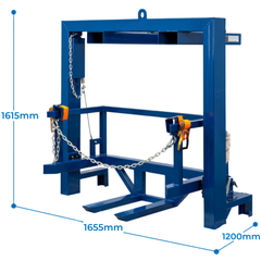 660L & 1100L Pull Cord Wheelie Bin Tipper-Hammerox Industrial