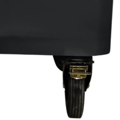 660L Dark Grey Plastic Wheelie Bin Flat Lid-Hammerox Industrial