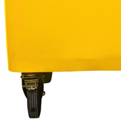 660L Yellow Plastic Wheelie Bin Flat Lid-Hammerox Industrial