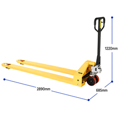 685 x 2500mm Extra Long Pallet Truck-Hammerox Industrial