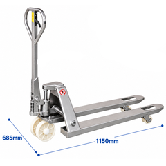 685mm Standard Stainless Steel Pallet Truck-Hammerox Industrial