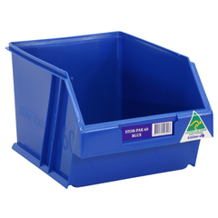 6L Stor-Pak No.60 Storage Bin 200 x 275 x 165mm Blue 6 Pack-Hammerox Industrial