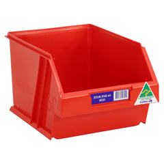6L Stor-Pak No.60 Storage Bin 200 x 275 x 165mm Red 6 Pack-Hammerox Industrial