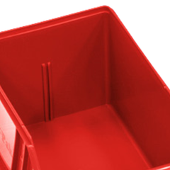 6L Stor-Pak No.60 Storage Bin 200 x 275 x 165mm Red 6 Pack-Hammerox Industrial