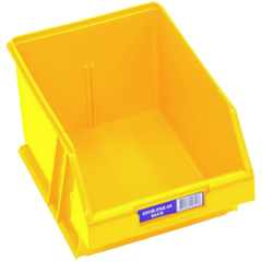 6L Stor-Pak No.60 Storage Bin 200 x 275 x 165mm Yellow 6 Pack-Hammerox Industrial